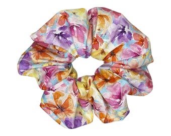 XL April #1 Scrunchies | Floral Scrunchie | Hair Tie | Hair Scrunchy | 90s fashion | Gift