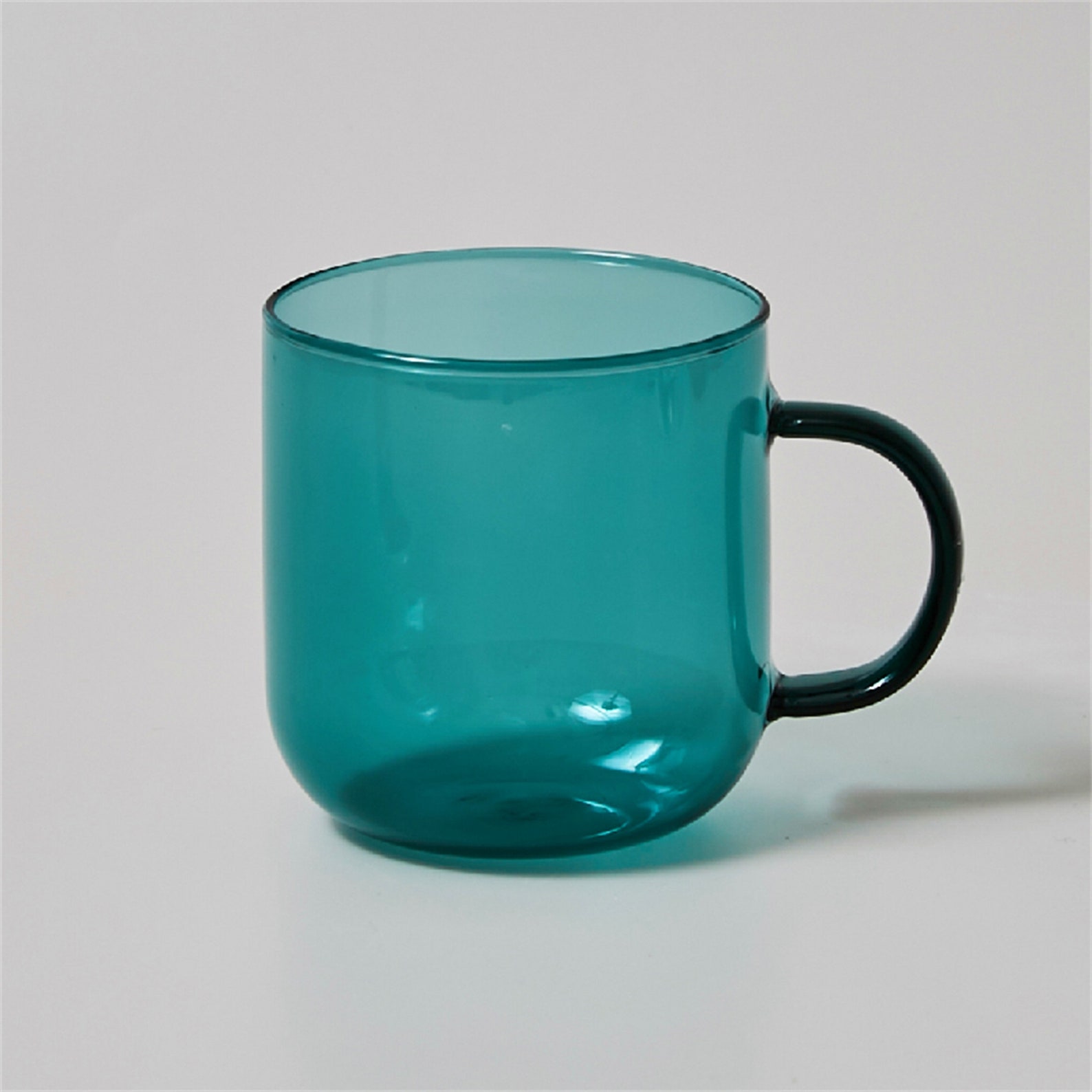 Handmade Colorful Glass Cups With Handle Coffee Mug 350 Ml Etsy