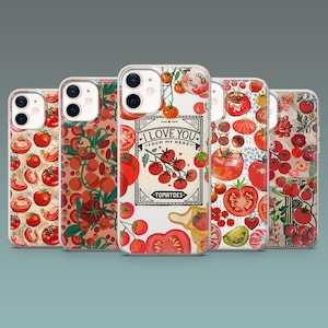 Tomate Handyhülle Ästhetische Tomaten Fruit Cover für iPhone 16, 16Pro, 15, 14, 13, 12, 11, Samsung S25, S24, S23, A16, A56, A55, Pixel 9Pro