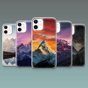 Funda para teléfono con paisajes de montaña y naturaleza para iPhone 17, 16, 15, 14, 13, 12, Samsung S25, S24, S23, S22, A16, A55, A25 y Pixel 10
