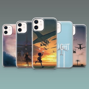 Aviation Phone Case Flight aesthetic Cover for iPhone 16, 16Pro, 15, 14, 13, 12, 11, Samsung S25, S24, S23, A16, A56, A55, Pixel 9Pro, 8A