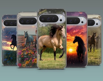Horse in nature Phone Case Equestrian Cover for Google Pixel 11, 11Pro, 10A, 9Pro, 8A, 7, iPhone 17, 16, 15, 14, Samsung S25Fe, S24, A16