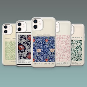 William Morris Phone Case Classic art Poster Cover for iPhone 17, 16, 15, 14, 13, 12, Samsung S25, S24, S23, S22, A16, A55, A25, Pixel 10, 9