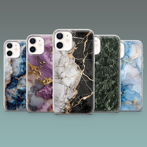 Abstract Marmor Phone Case Textured Marble Cover for iPhone 16, 16Pro, 15, 14, 13, 12, 11, Samsung S25, S24, S23, A16, A56, A55, Pixel 9, 8A