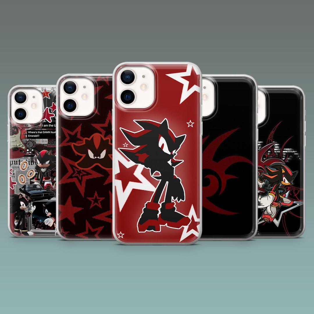Shadow the Hedgehog Phone Case Sonic Rival Cover for iPhone 16, 15, 14 ...