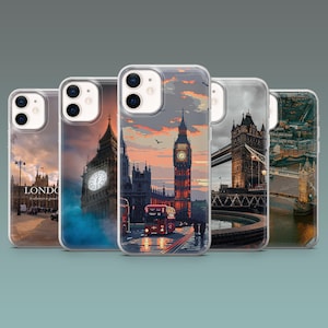 London City Handyhülle Big Ben England Abdeckung für iPhone 16, 16Pro, 15, 14, 13, 12, 11, Samsung S25, S24, S23, A16, A56, A55, Pixel 9Pro, 8A