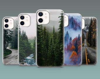 Green Forest Phone Case Peaceful Nature Cover for iPhone 17Pro, 16e, 15, 14, 13, 12, Samsung S25, S24, S23, S22, A16, A55, A25, Pixel 10Pro