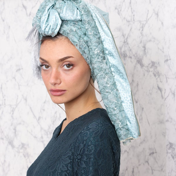 Beautifully Headscarf Tichel, Head Covering, Jewish Headcovering, Scarf, Bandana, Apron, Jewish Tichel Scarf, snood scarf, Scarves