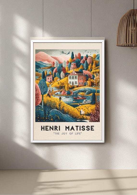 Matisse Art Print, Joy of Life Fauvism Poster, Colorful French Wall Décor