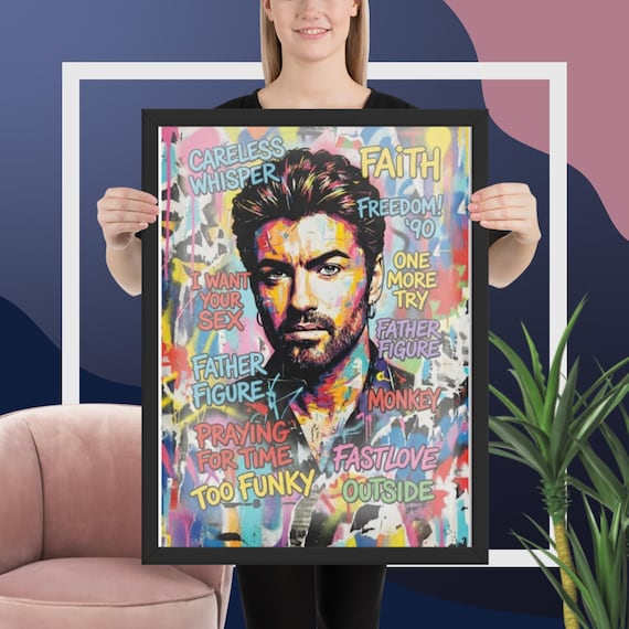 George Michael Art Print – Graffiti Pop Icon Wall Decor