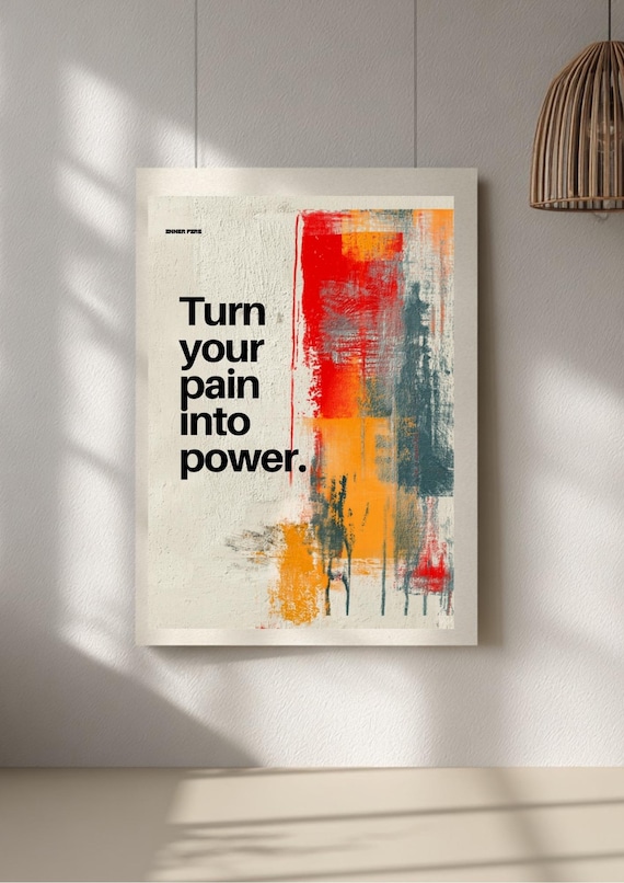Graffiti Motivational Art Print, Urban Abstract Wall Decor (Poster)