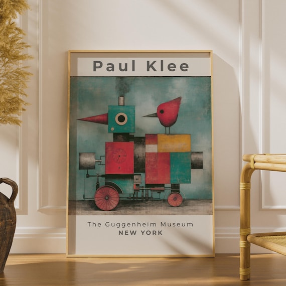 Paul Klee Art Print, Vintage Wall Art, Colourful Animal Art, Surrealist Poster, Gallery Decor