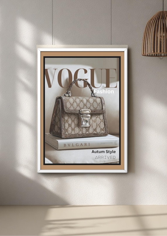 Vogue Style Print, Neutral Luxury Wall Art Set