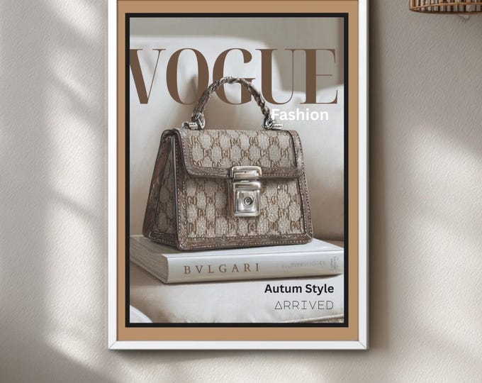 Vogue Style Print, Neutral Luxury Wall Art Set