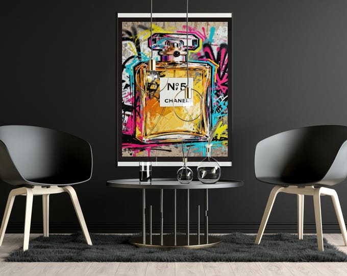 Perfume Graffiti Art Print: Modern Pop Poster , Street Style Wall Decor