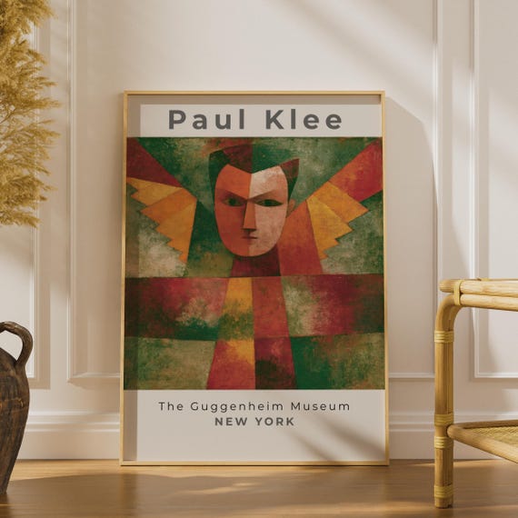 Paul Klee Artwork Print, Modern Abstract Wall Art, Vibrant Colours, Guggenheim Museum NYC Decor
