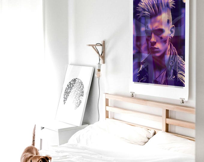 Poster; Punk Union Jack | Edgy British Tattoo Art