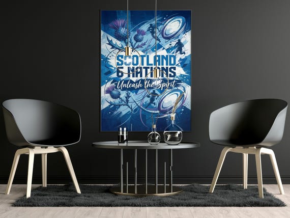 Scotland Six Nations – Unleash the Spirit Rugby Art Print