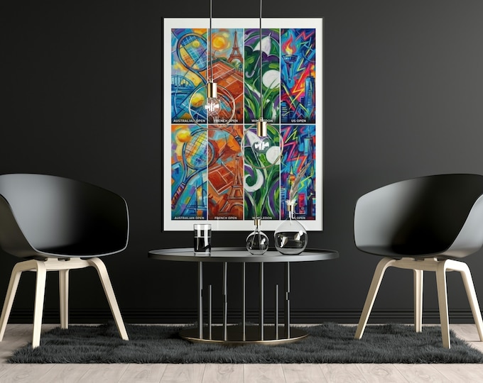 Grand Slam Tennis – The Four Majors Art Print Series