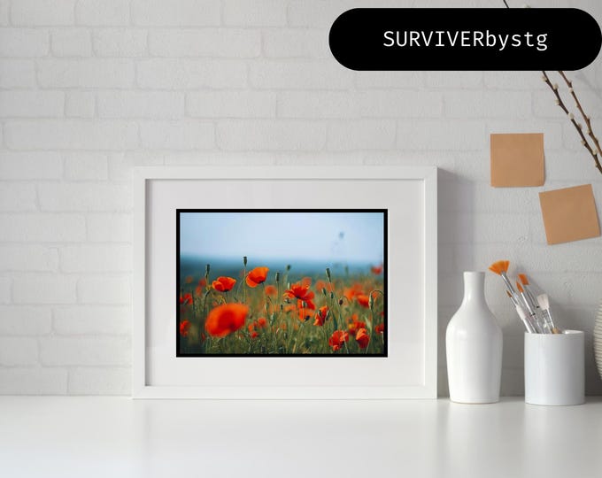 Print; Poppy Field Dreams | Inspirational Nature Photography