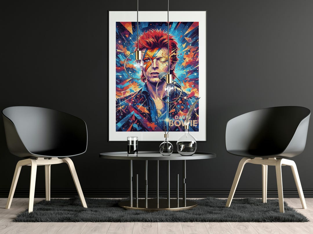 David Bowie Art Print | Ziggy Stardust Pop Art Poster - Etsy