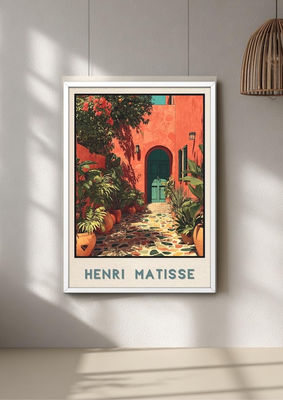 Matisse Art Print, Exhibition Poster, Bright Color Wall Decor
