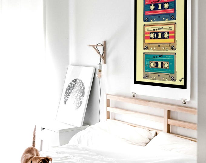 Poster; 80's Pop Retro Cassette