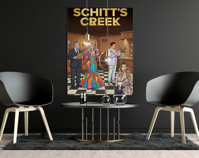 Schitts Creek Colourful Art Print: Rose Family TV Show Wall Art Decor