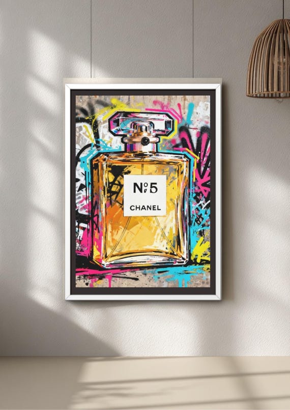 Perfume Graffiti Art Print: Fashion Pop Art for Glam & beauty Spaces
