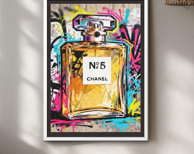 Perfume Graffiti Art Print: Modern Pop Poster , Street Style Wall Decor