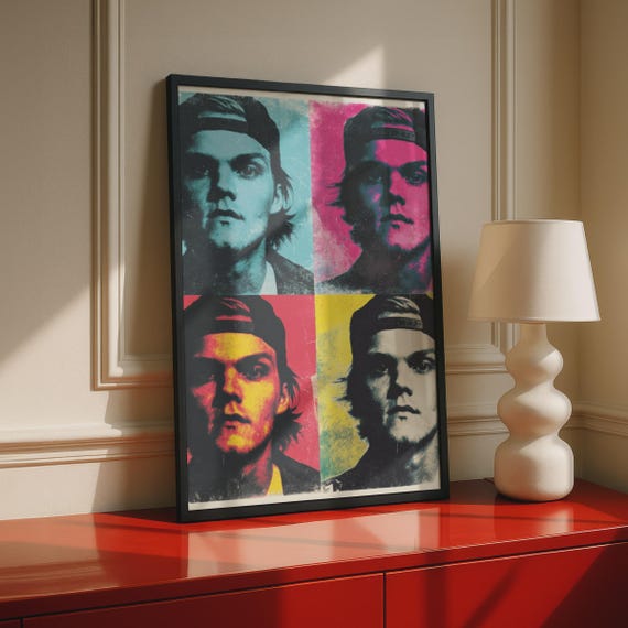 Avicii Pop Art Music Print, Colourful Wall Art, Modern Art Decor, Vintage Style Poster, Hipster Room Decor