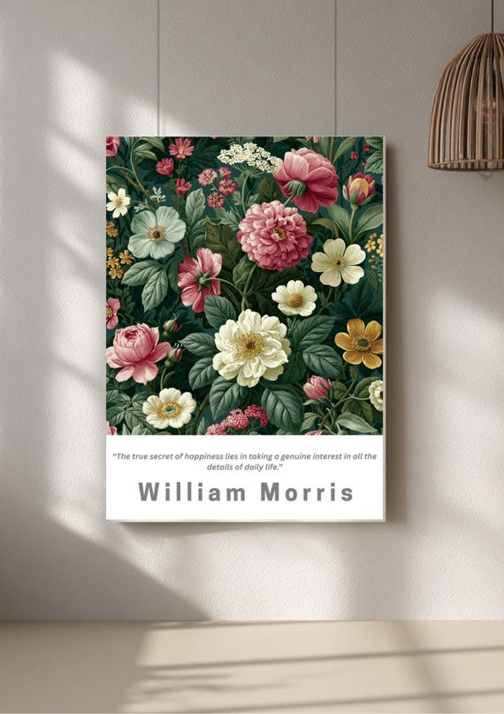 William Morris Art Print – Garden Abundance — The Eternal Bloom, Home Decor