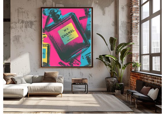 Chanel No. 5 Pop Icon | Warhol-Inspired Vintage Edition