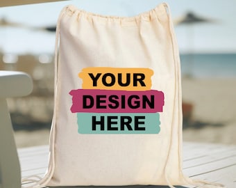 Custom Drawstring Bags, Customized Drawstring Backpack, Custom Drawstring Backpacks with Logo, Create Your Own Design Drawstring Backpack