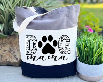 Dog Mama Tote Bag, Pet Owner Bag, Pet Travel Tote Bag, Dog Mom Gift, Dog Lover Bag, Animal Lover Gift Bag, Dog Lover Gift