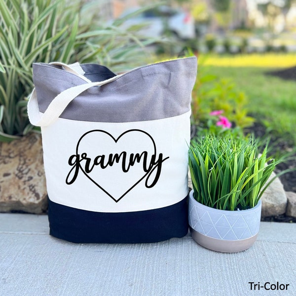 Gift For Grammy, Grammy Tote Bag, Mothers Day Gift, Birthday Gift For Grandma, Christmas Grammy Gift, Trendy Totes Bag, Reusable Canvas Bag