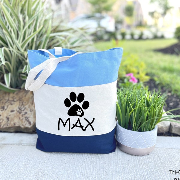 Personalized Dog Tote Bag, Custom Dog Name Bag, Tote Bag for Dogs, Pet Gift, Custom Pet Bag, Dog Mom Bag, Gift For Dog Mom, Dog Lovers Bag