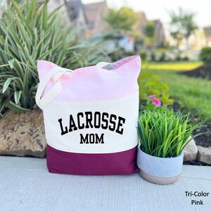Lacrosse Mom Tote Bag, Lacrosse Mom Gift Bag, Lacrosse Mama Gift Bag, Lacrosse Player Gift Bag, Lacrosse Fan Tote Bag, Mother's Day Tote image 4