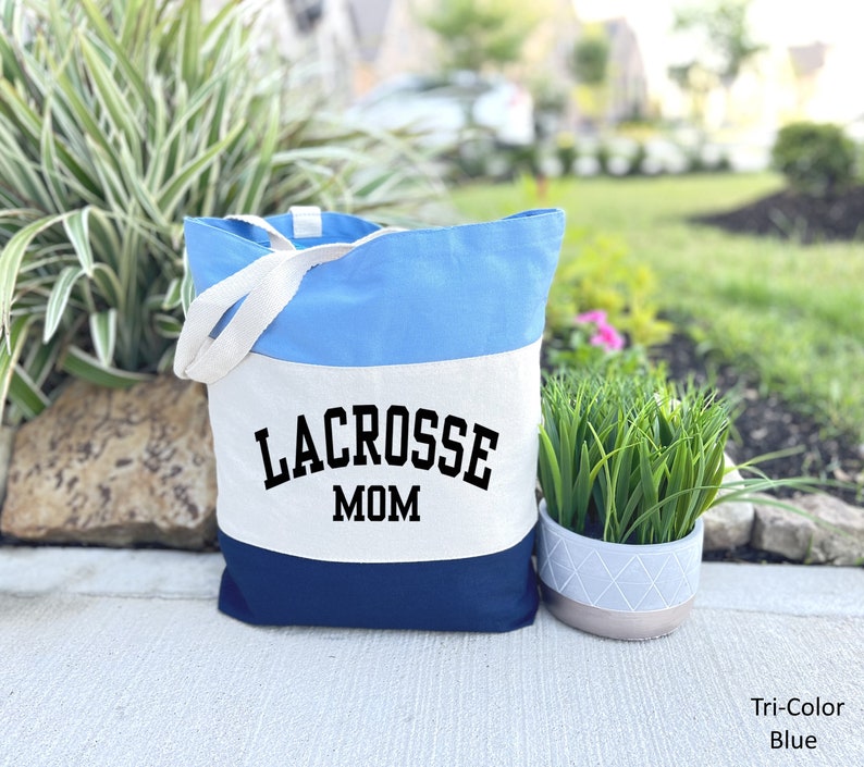 Lacrosse Mom Tote Bag, Lacrosse Mom Gift Bag, Lacrosse Mama Gift Bag, Lacrosse Player Gift Bag, Lacrosse Fan Tote Bag, Mother's Day Tote image 5