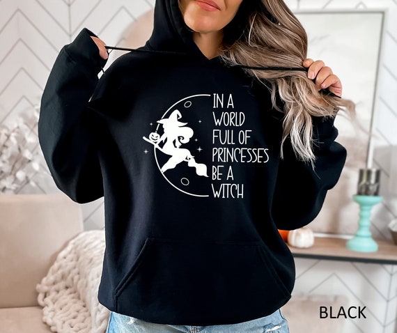 Halloween Cute Witch Hoodie, Halloween Hoodie, Spooky Hoodie, Hoodie For Woman, Halloween Gift Pullover, Halloween Witch Sweatshirt