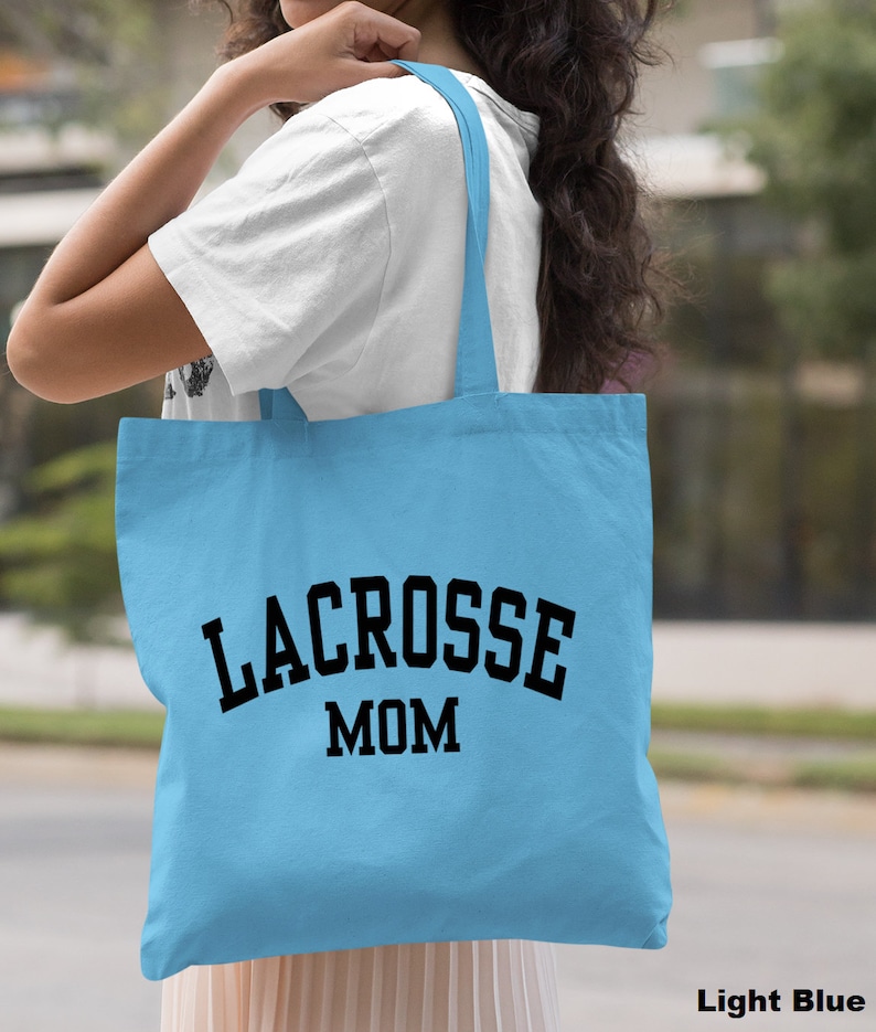 Lacrosse Mom Tote Bag, Lacrosse Mom Gift Bag, Lacrosse Mama Gift Bag, Lacrosse Player Gift Bag, Lacrosse Fan Tote Bag, Mother's Day Tote image 8