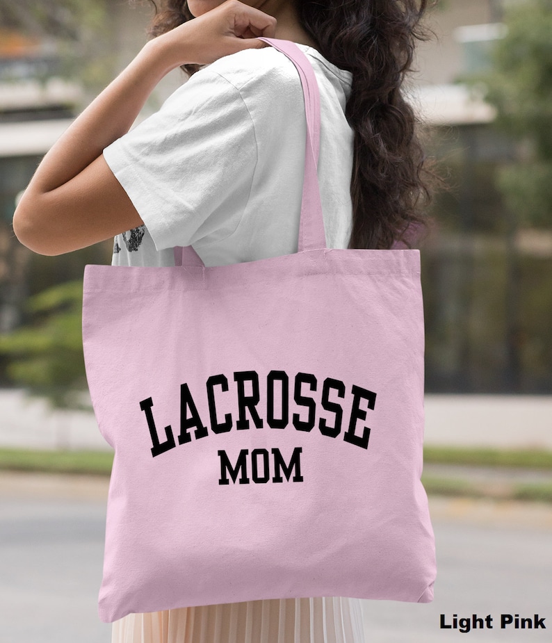Lacrosse Mom Tote Bag, Lacrosse Mom Gift Bag, Lacrosse Mama Gift Bag, Lacrosse Player Gift Bag, Lacrosse Fan Tote Bag, Mother's Day Tote image 10