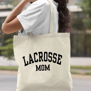 Lacrosse Mom Tote Bag, Lacrosse Mom Gift Bag, Lacrosse Mama Gift Bag, Lacrosse Player Gift Bag, Lacrosse Fan Tote Bag, Mother's Day Tote image 9