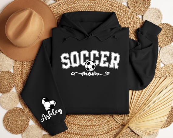 Personalized Soccer Mom Hoodie, Custom Name Soccer Mom Sweatshirt, Soccer Mama Sweatshirt, Soccer Season Gifts