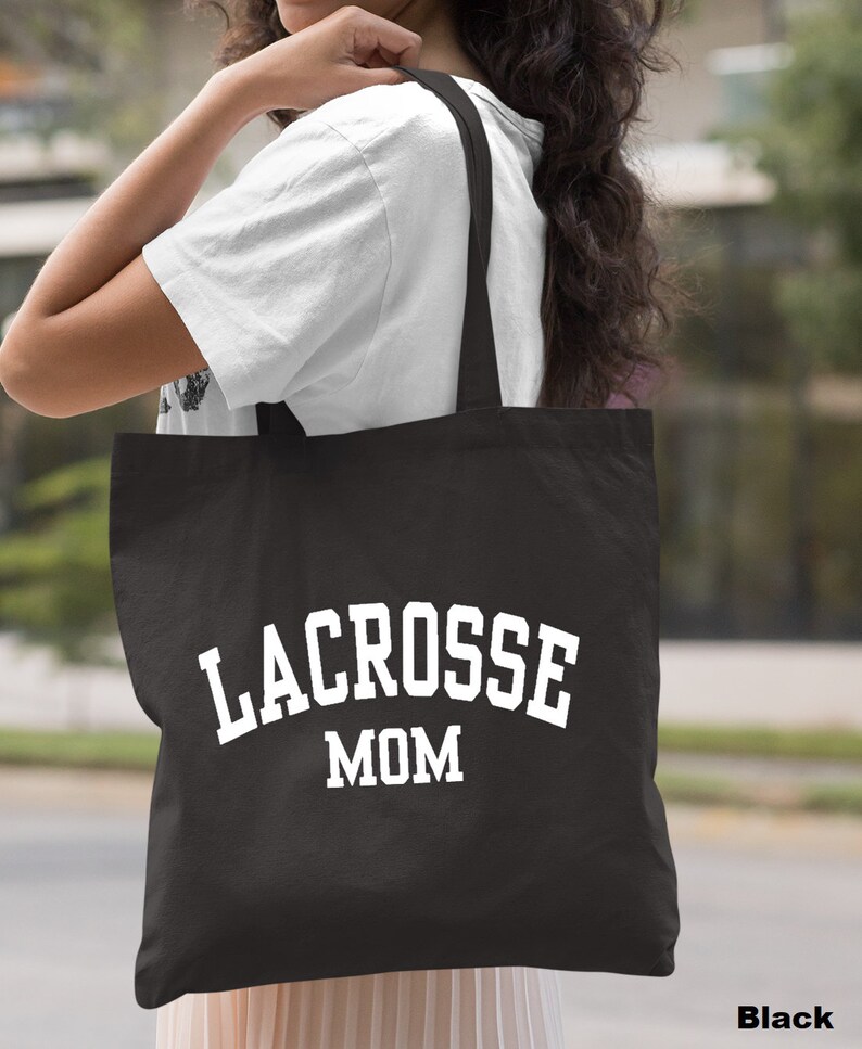 Lacrosse Mom Tote Bag, Lacrosse Mom Gift Bag, Lacrosse Mama Gift Bag, Lacrosse Player Gift Bag, Lacrosse Fan Tote Bag, Mother's Day Tote image 6