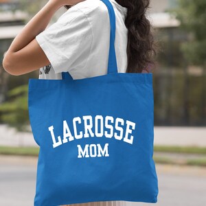 Lacrosse Mom Tote Bag, Lacrosse Mom Gift Bag, Lacrosse Mama Gift Bag, Lacrosse Player Gift Bag, Lacrosse Fan Tote Bag, Mother's Day Tote image 7