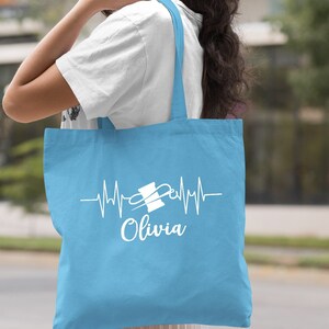 Regalo para coser, bolso de mano de costura, bolso de mano inicial personalizado, regalo de costura, kit de costura, regalo para mujeres, patrones de costura regalo del día de las madres imagen 7