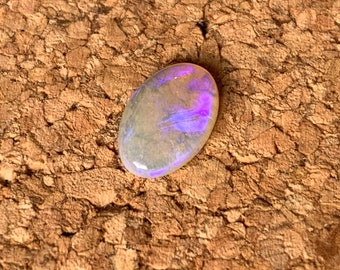 Opale australienne Lightning Ridge, pierre précieuse solide naturelle/non traitée. 1,40 carat.