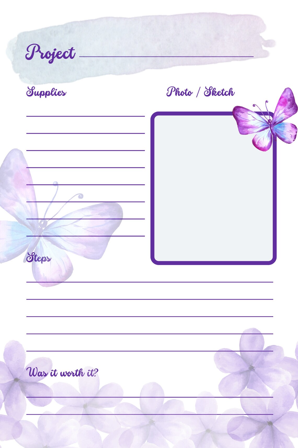 Craft Journal Printable Crafters Journal Crafting Planner Etsy