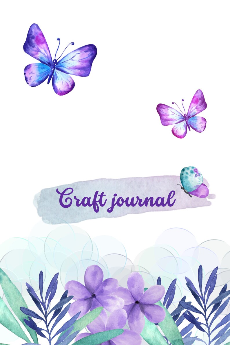 Craft Journal Printable Crafters Journal Crafting Planner Etsy